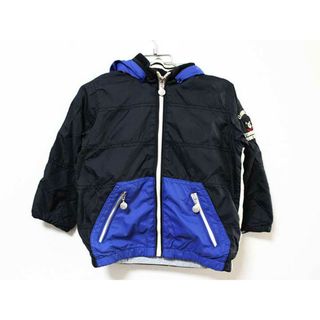 【値下げ!】《ミキハウスダブルB/MIKIHOUSE DOUBLE.B》100cm ナイロンジャンパー/ナイロンブルゾン 黒【中古】子供服 キッズ kids 男の子 春秋 509022 otr