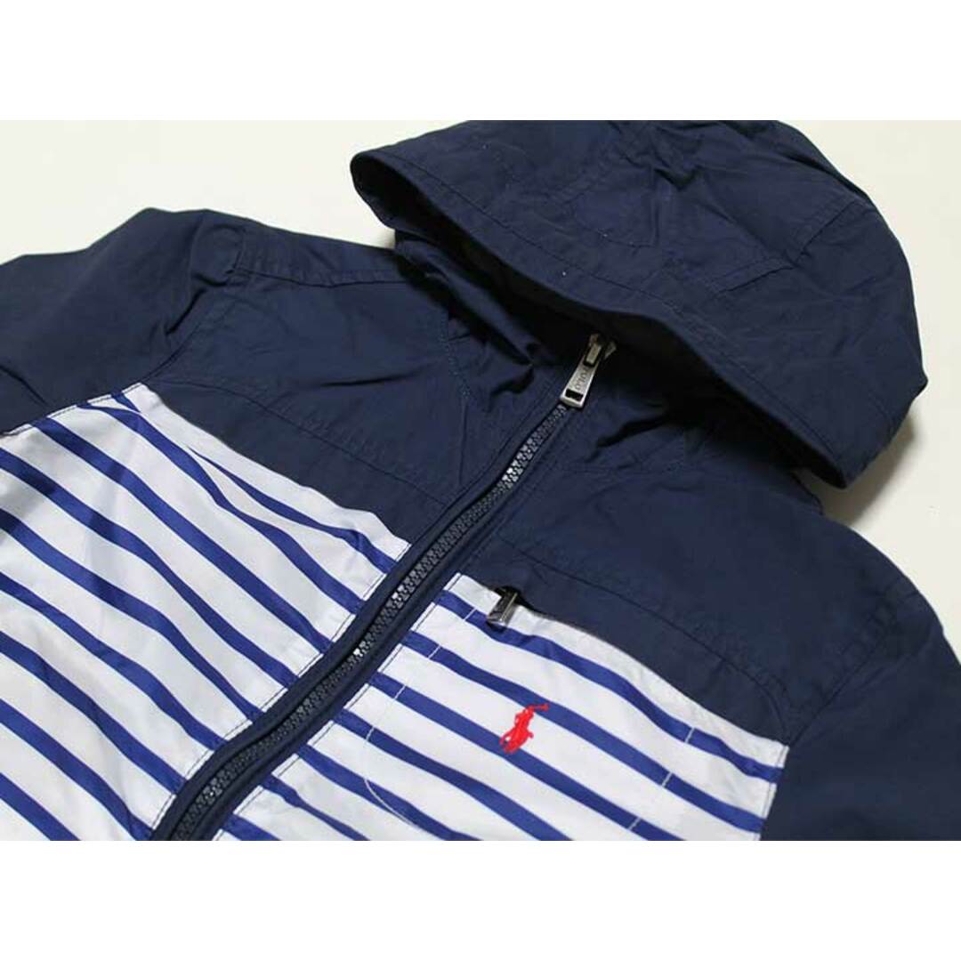 Ralph Lauren(ラルフローレン)の【春物 新入荷!】‡ラルフローレン/Ralph Lauren‡110cm ナイロンジャンパー/ナイロンブルゾン/ウィンドブレーカー 紺×白【中古】子供服 キッズ kids  男の子 女の子 春秋 otr 022042 キッズ/ベビー/マタニティのキッズ服女の子用(90cm~)(ジャケット/上着)の商品写真