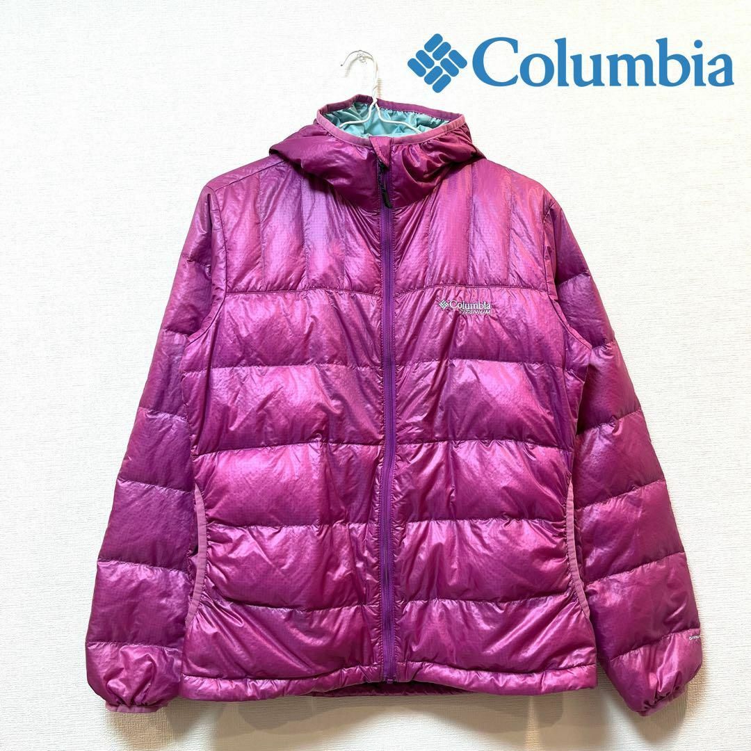 Columbia(コロンビア)のColombia (コロンビア) ライトダウンジャケットピンク M 軽量 防寒 レディースのジャケット/アウター(ダウンジャケット)の商品写真