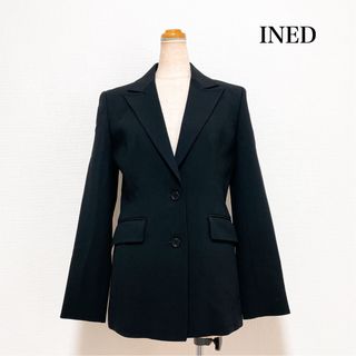 イネド(INED)のINED イネド ジャケット 黒 日本製 仕事 セレモニー 入学式 卒業式(テーラードジャケット)