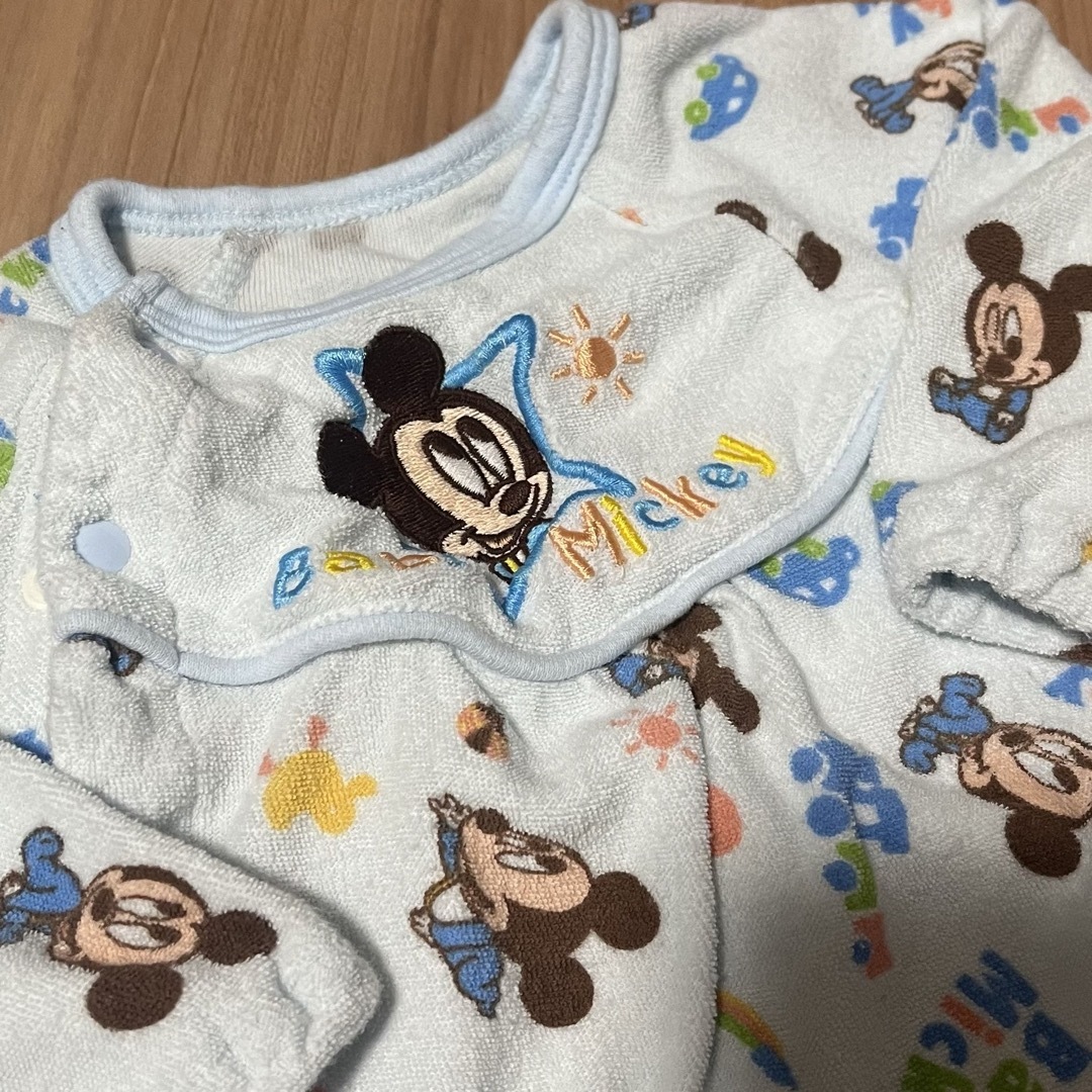 Disney(ディズニー)のミッキーマウス　60サイズ　2WAYオール キッズ/ベビー/マタニティのベビー服(~85cm)(カバーオール)の商品写真