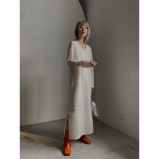 アメリヴィンテージ(Ameri VINTAGE)のAmeri vintage ATTRACTIVE LACE DRESS(ロングワンピース/マキシワンピース)