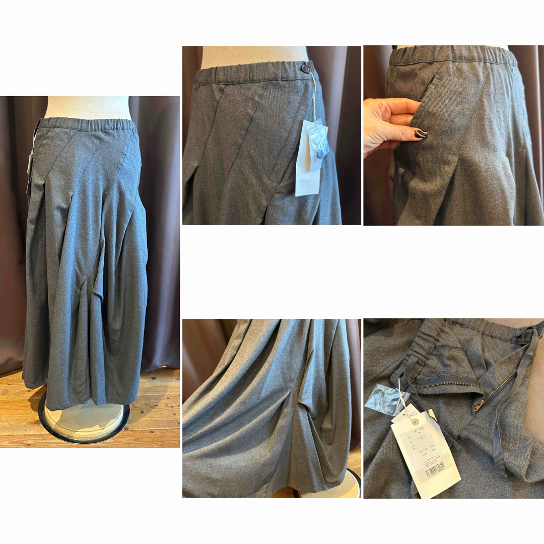 MN223 新品＆新同 teMite セットアップ M-L  シャツ＆スカート レディースのスカート(ロングスカート)の商品写真