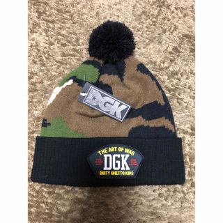 新品　DGK カモフラ 迷彩　ニット帽