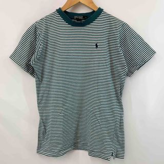 ポロラルフローレン(POLO RALPH LAUREN)のPOLO レディース ポロラルフローレン Tシャツ/カットソー(半袖/袖無し) ボーダー グリーン(Tシャツ(半袖/袖なし))