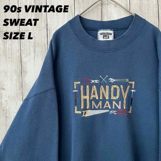 リー(Lee)の90sビンテージ古着　Lee 工具刺繍スエットトレーナー　サイズL ユニセックス(スウェット)