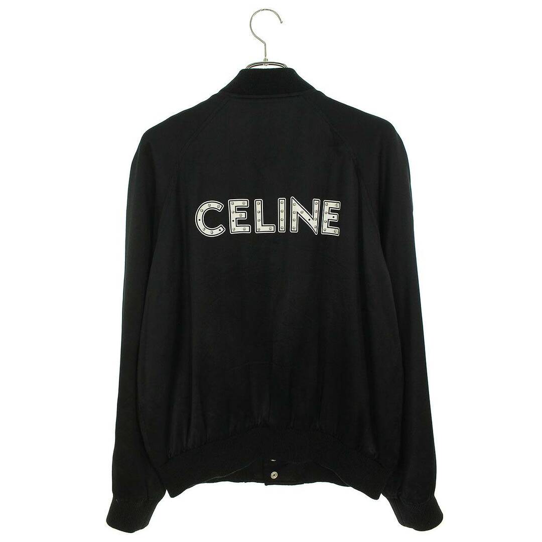 celine(セリーヌ)のセリーヌバイエディスリマン  21SS  テディ/2V68D851C スタッズロゴサテンテディブルゾン メンズ 50 メンズのジャケット/アウター(ブルゾン)の商品写真