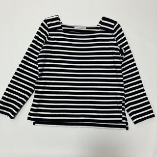 アーバンリサーチ(URBAN RESEARCH)のアーバンリサーチ　ボーダーTシャツ　バスク 長袖　カットソー ブラック　春秋　M(Tシャツ(長袖/七分))