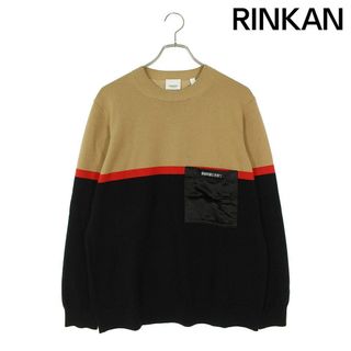 バーバリー(BURBERRY)のバーバリー  8036074 ナイロンポケットロゴニット メンズ M(ニット/セーター)