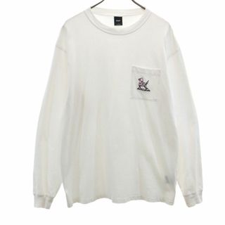 HUF - ハフ 長袖 Tシャツ L ホワイト系 HUF ロンT メンズ 古着 【240308】