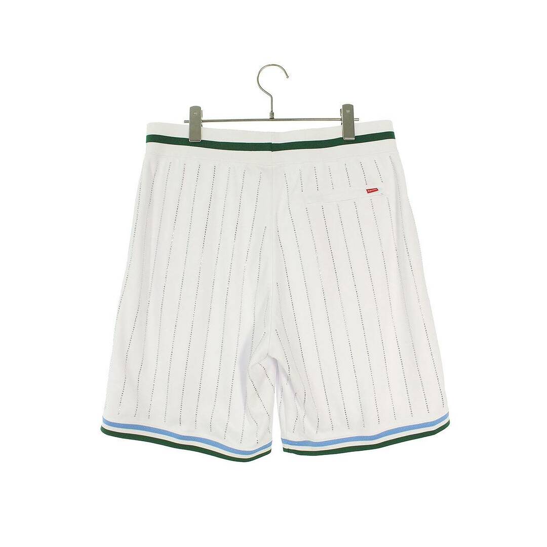 Supreme(シュプリーム)のシュプリーム  22SS  Rhinestone Stripe Basketball Short ラインストーンストライプバスケットボールハーフパンツ メンズ M メンズのパンツ(ショートパンツ)の商品写真