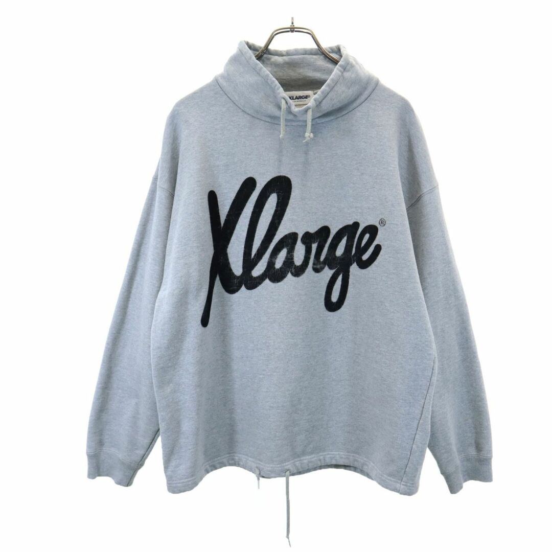 XLARGE(エクストララージ)のエクストララージ プリント 長袖 トレーナー M グレー XLARGE メンズ 古着 【240308】 メンズのトップス(スウェット)の商品写真