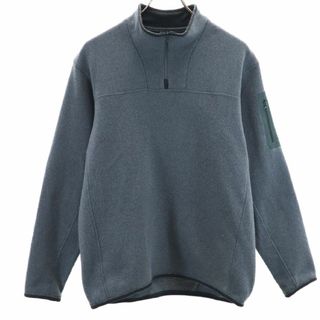 アークテリクス(ARC'TERYX)のアークテリクス 長袖 ハーフジップ ニット アウトドアジャケット S グレー系 ARC'TERYX プルオーバー メンズ 古着 【240308】(その他)