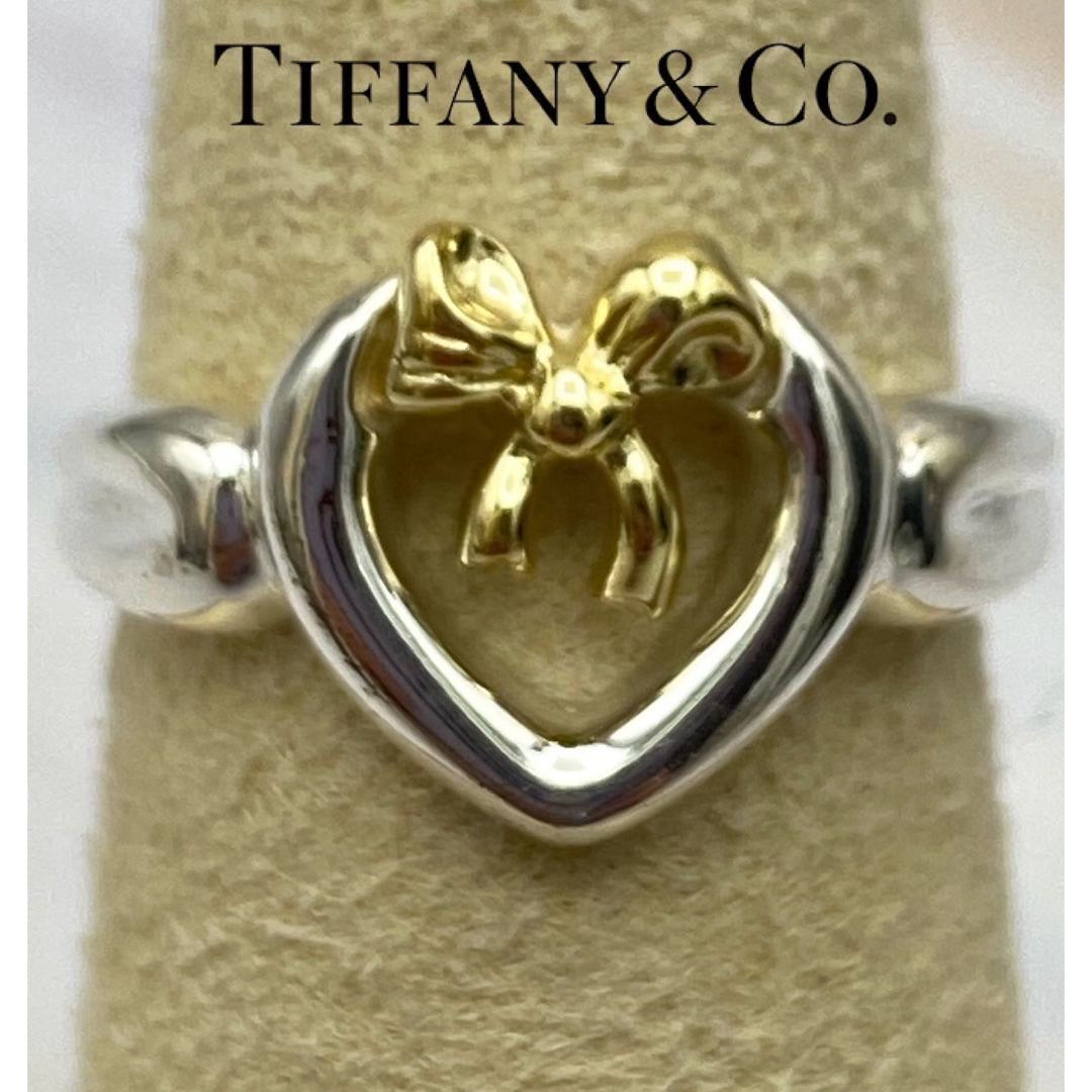 Tiffany & Co.(ティファニー)のTIFFANY&CO. ハート シルバー リング SV925 750 11号 レディースのアクセサリー(リング(指輪))の商品写真