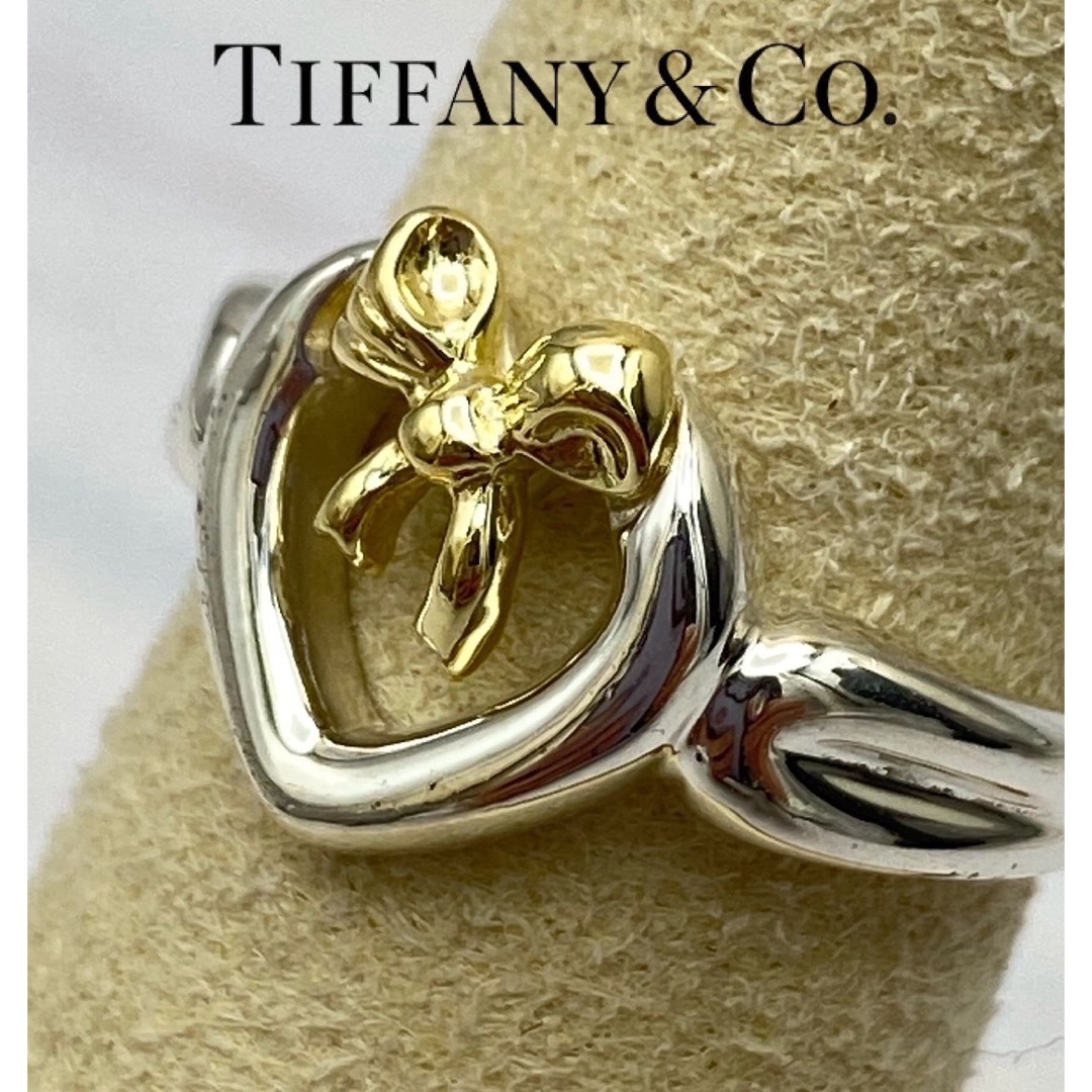 Tiffany & Co.(ティファニー)のTIFFANY&CO. ハート シルバー リング SV925 750 11号 レディースのアクセサリー(リング(指輪))の商品写真