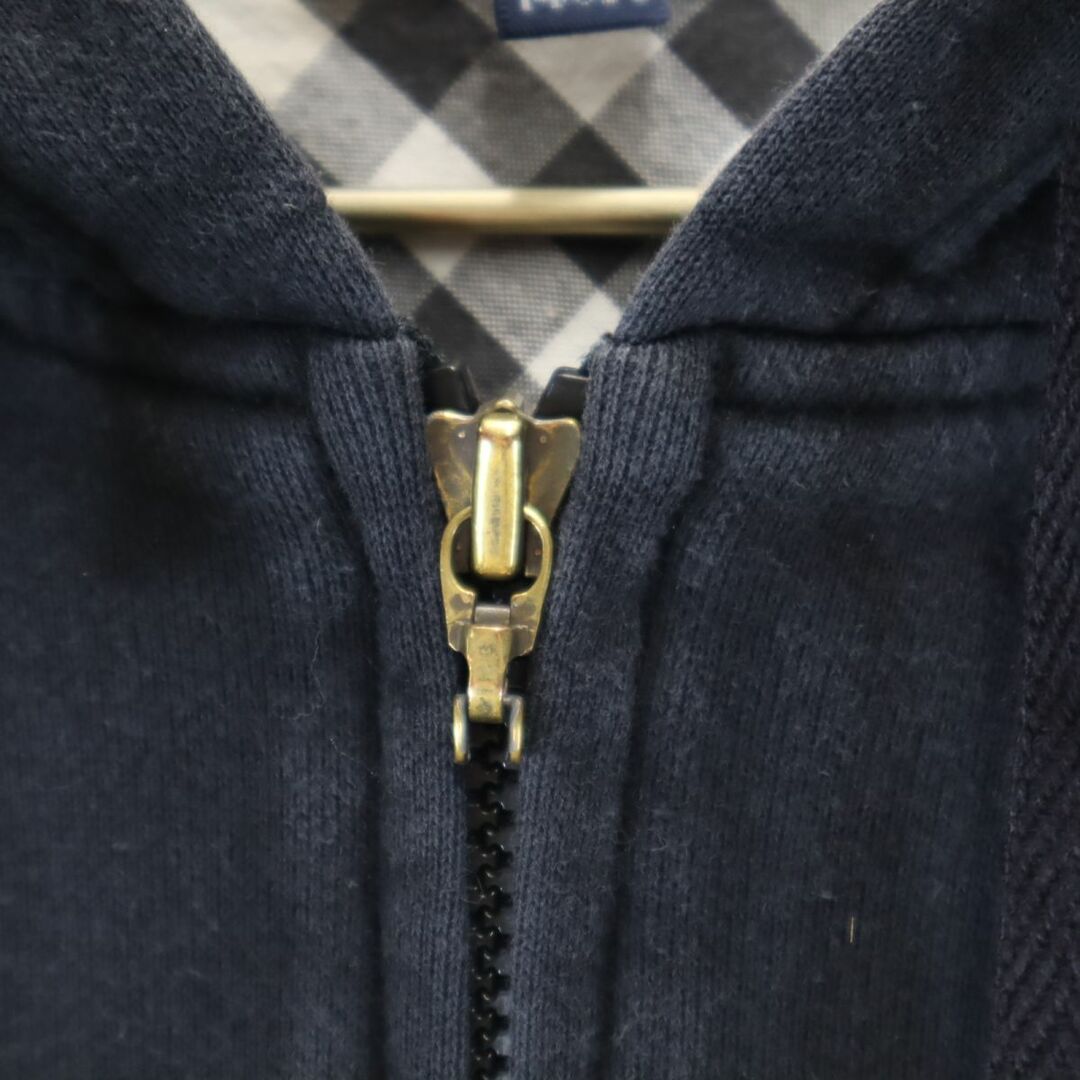 BURBERRY(バーバリー)のバーバリー 三陽商会 長袖 ジップパーカー 140A ブラック BURBERRY LONDON キッズ 古着 【240308】 キッズ/ベビー/マタニティのキッズ服男の子用(90cm~)(その他)の商品写真