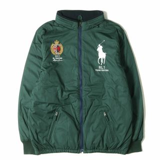 ポロラルフローレン(POLO RALPH LAUREN)のPOLO Ralph Lauren ポロ ラルフローレン ジャケット サイズ:BOYS XL(メンズM位) RL1 TEAM RACING ビッグポニー ジップ 中綿ジャケット グリーン アウター ブルゾン 上着【メンズ】【中古】(その他)