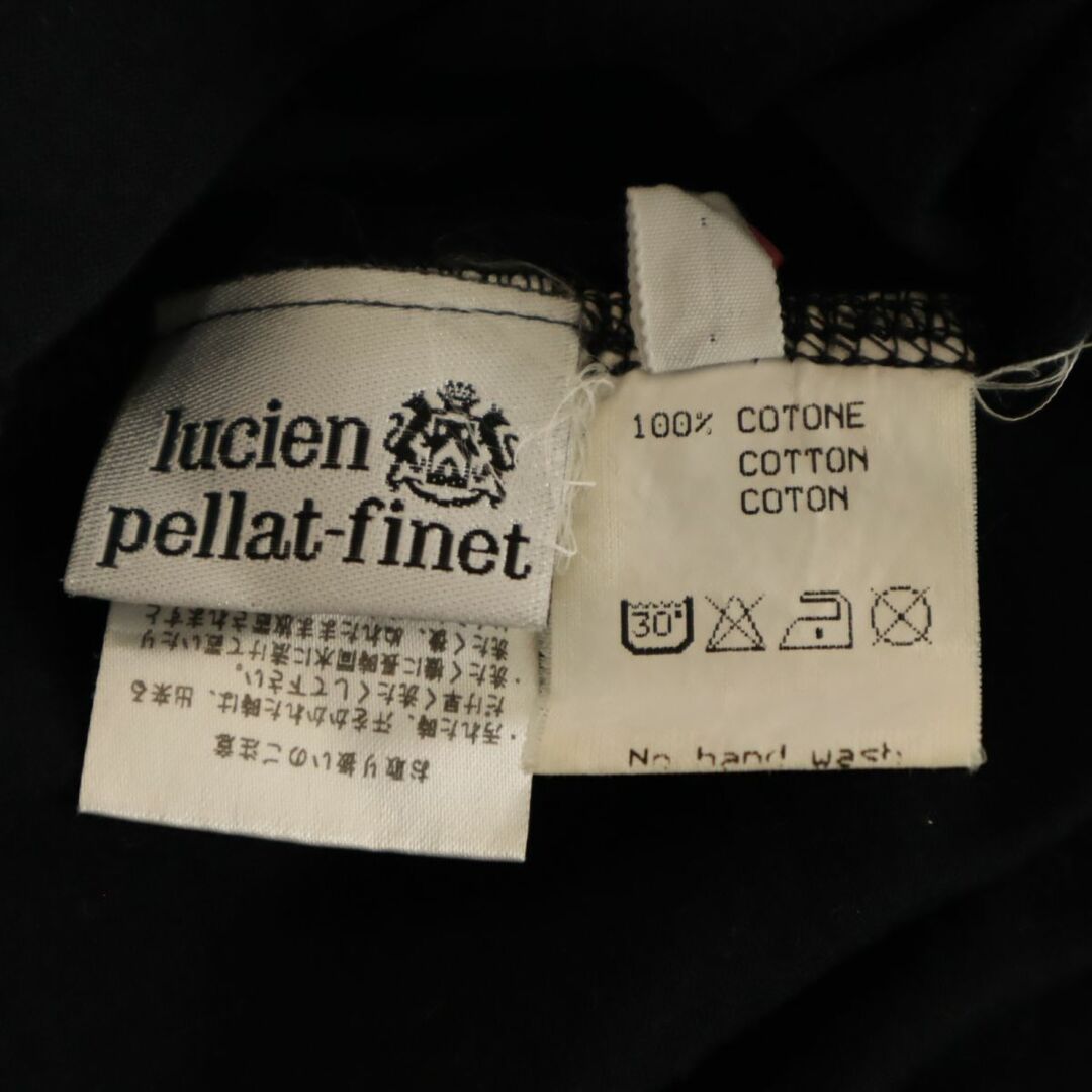 Lucien pellat-finet(ルシアンペラフィネ)のルシアンペラフィネ プリント 長袖 Tシャツ S ブラック系 Lucien Pellat-Finet ロンT メンズ 古着 【240308】 メール便可 メンズのトップス(Tシャツ/カットソー(七分/長袖))の商品写真