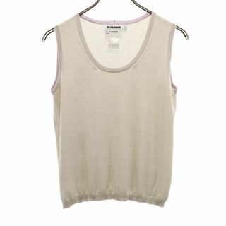 Jil Sander - ジルサンダー イタリア製 カシミヤブレンド ニット ベスト 36 ベージュ系 JIL SANDER レディース 古着 【240308】 メール便可