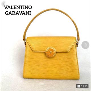 ヴァレンティノガラヴァーニ(valentino garavani)のVALENTINO GARAVANI ハンドバッグ メタルロゴ エピ(ハンドバッグ)