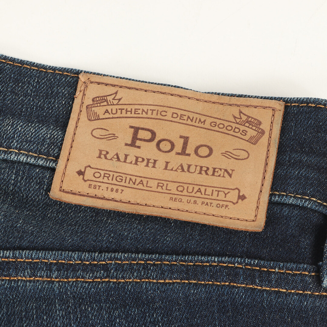 POLO RALPH LAUREN(ポロラルフローレン)のPOLO Ralph Lauren ポロ ラルフローレン パンツ サイズ:31 ヴィンテージ ウォッシュ加工 ジッパーフライ ストレッチ テーパード デニムパンツ インディゴ ボトムス ジーンズ ジーパン【メンズ】【中古】 メンズのパンツ(デニム/ジーンズ)の商品写真