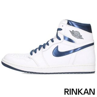 ナイキ(NIKE)のナイキ  Air Jordan 1 Retro High Metallic Navy 555088-106 エアジョーダン1レトロハイメタリックネイビースニーカー メンズ 31cm(スニーカー)