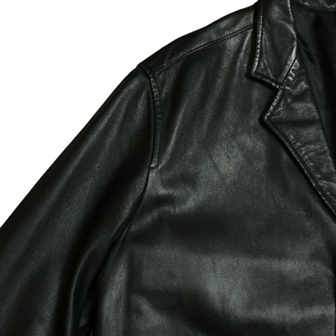 Y's(ワイズ)のY's for men レザージャケット 3B JKT 襟付き メンズ 3 Yohji Yamamoto 黒 メンズのジャケット/アウター(レザージャケット)の商品写真