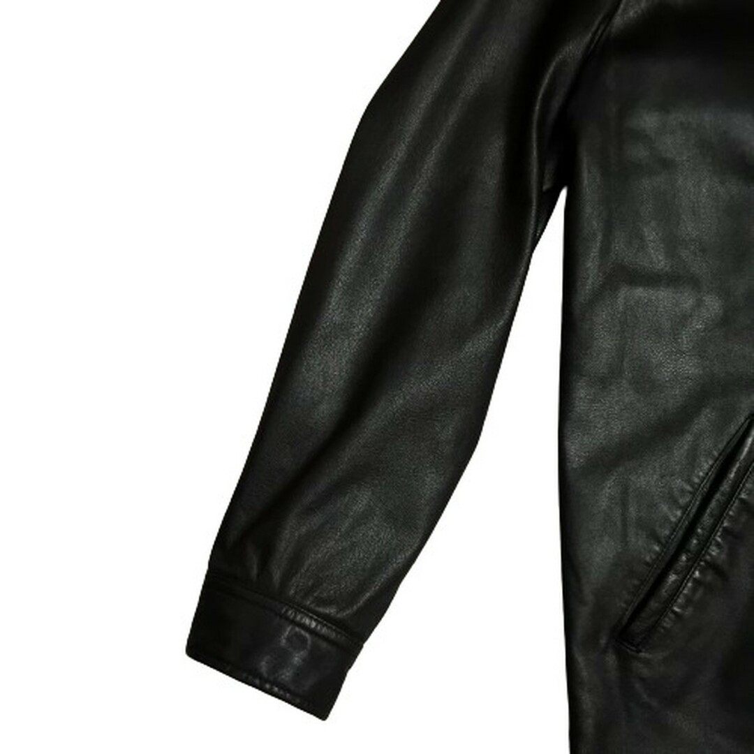 Y's(ワイズ)のY's for men レザージャケット 3B JKT 襟付き メンズ 3 Yohji Yamamoto 黒 メンズのジャケット/アウター(レザージャケット)の商品写真