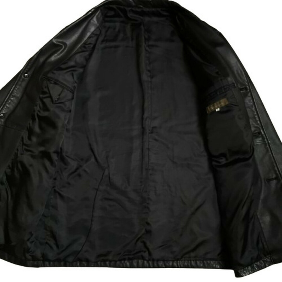 Y's(ワイズ)のY's for men レザージャケット 3B JKT 襟付き メンズ 3 Yohji Yamamoto 黒 メンズのジャケット/アウター(レザージャケット)の商品写真