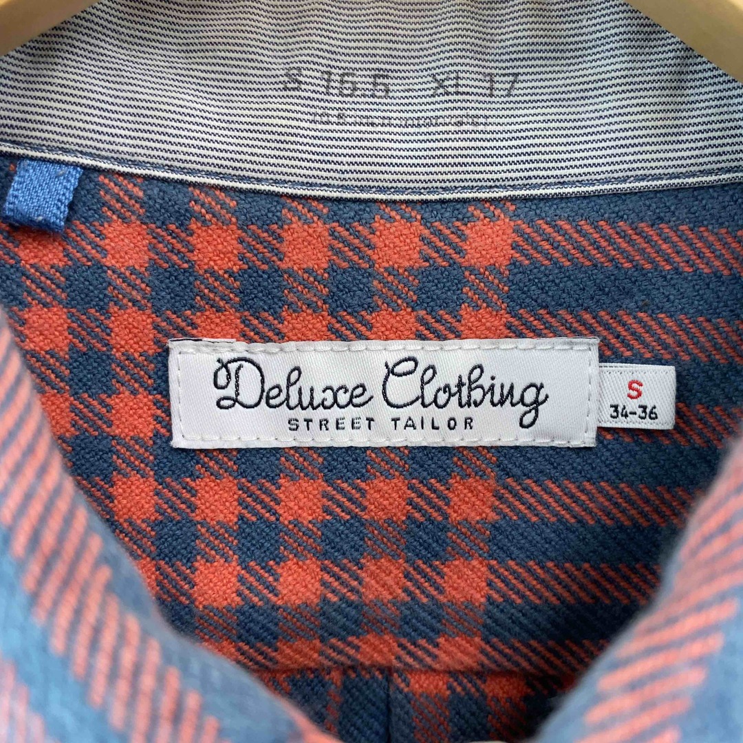 DELUXE(デラックス)のDELUXE CLOTHING デラックスクロージング メンズ  シャツ チェック柄 ブルー系 メンズのトップス(シャツ)の商品写真