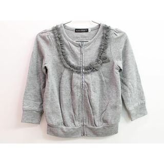 ベベ(BeBe)の【値下げ!】△ベベ/BeBe△100cm カットソージャンパー/ブルゾン グレー【中古】子供服 キッズ kids 女の子 春秋 429032 otr(ジャケット/上着)