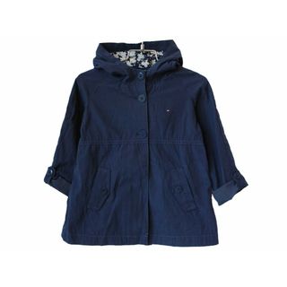 トミーヒルフィガー(TOMMY HILFIGER)の【春物 新入荷!】[トミーヒルフィガー/TOMMY HILFIGER]110cm ブルゾン/ジャンパー/アウター 紺 袖2way【中古】子供服 キッズ kids 女の子 春秋 otr 103042(ジャケット/上着)