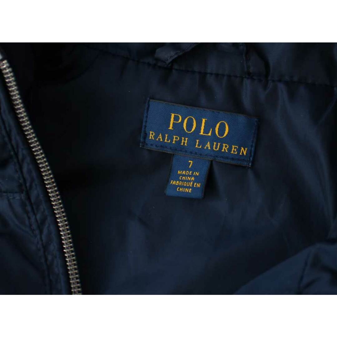 Ralph Lauren(ラルフローレン)の【春物 新入荷!】[ラルフローレン/Ralph Lauren]130cm ナイロンブルゾン/ナイロンジャンパー/ウィンドブレーカー 紺 フード取外可【中古】子供服 キッズ kids 男の子 春秋 otr 312042 キッズ/ベビー/マタニティのキッズ服女の子用(90cm~)(ジャケット/上着)の商品写真