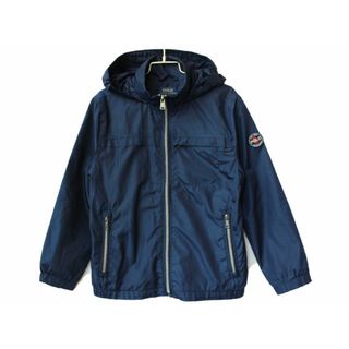 ラルフローレン(Ralph Lauren)の【春物 新入荷!】[ラルフローレン/Ralph Lauren]130cm ナイロンブルゾン/ナイロンジャンパー/ウィンドブレーカー 紺 フード取外可【中古】子供服 キッズ kids 男の子 春秋 otr 312042(ジャケット/上着)