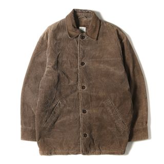 ギャップ(GAP)のGAP ギャップ ジャケット サイズ:S 90s 襟レザー コーデュロイ ハンティングジャケット / 90年代 白タグ オールドギャップ モカブラウン アウター ブルゾン コート【メンズ】【中古】(その他)