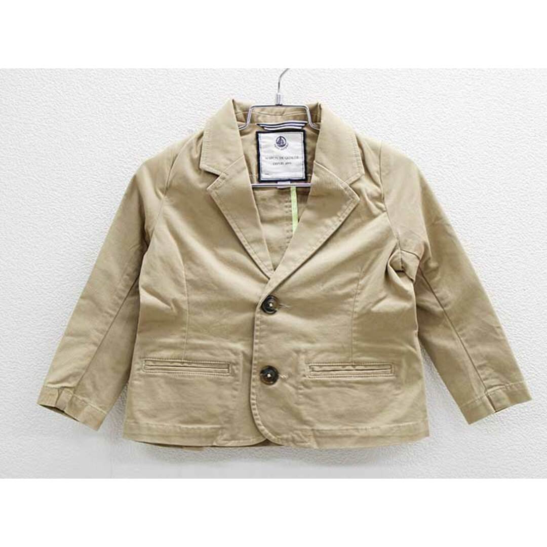 PETIT BATEAU(プチバトー)の【値下げ!】□プチバトー/PETIT BATEAU□94cm ジャケット/ブレザー ベージュ【中古】子供服 キッズ kids 男の子 春秋 909022 otr キッズ/ベビー/マタニティのキッズ服女の子用(90cm~)(ジャケット/上着)の商品写真