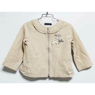 ‡ベベ/BeBe‡100cm ブルゾン/ジャンパー ベージュ【中古】子供服 キッズ kids 女の子 春秋 703032 otr(ジャケット/上着)