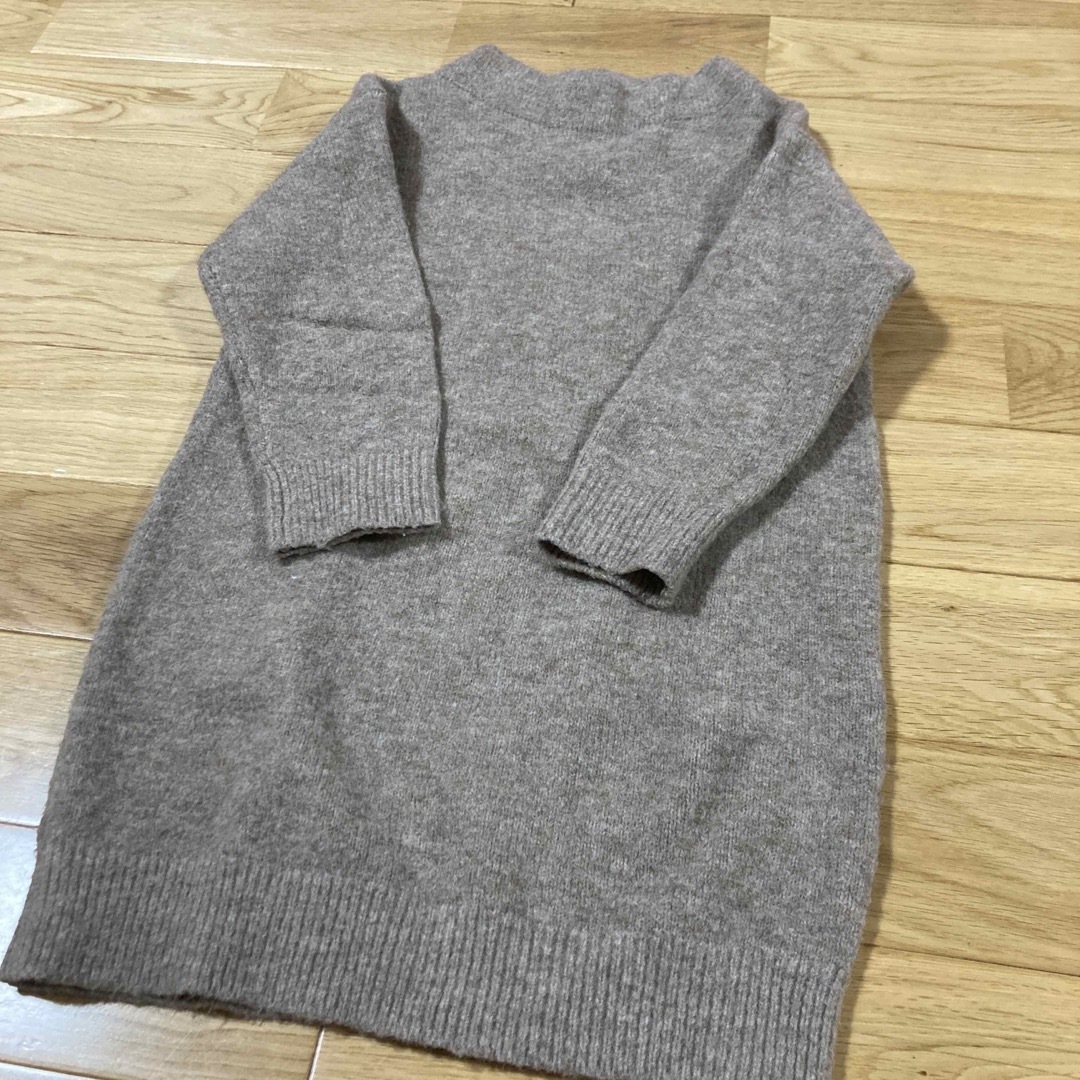 UNIQLO(ユニクロ)のユニクロ　ニットワンピース キッズ/ベビー/マタニティのキッズ服女の子用(90cm~)(ワンピース)の商品写真