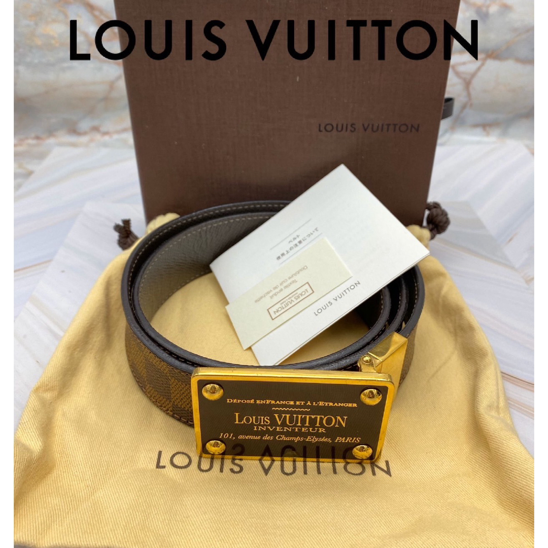 LOUIS VUITTON(ルイヴィトン)のルイ・ヴィトン サンチュール アヴァントゥール ダミエ ベルト M9677 メンズのファッション小物(ベルト)の商品写真