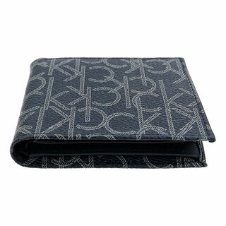 Calvin Klein - カルバンクライン 二つ折り財布 ロゴプリント ブラック