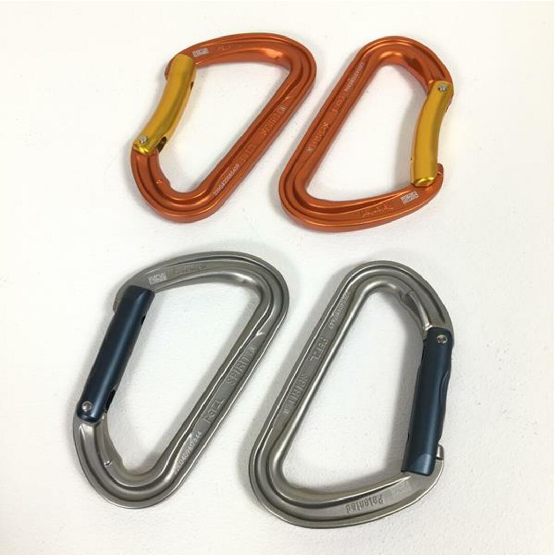 PETZL(ペツル)のペツル スピリット カラビナ 4点 セット | ストレートゲート2 | ベントゲート2 PETZL オレンジ系 メンズのメンズ その他(その他)の商品写真