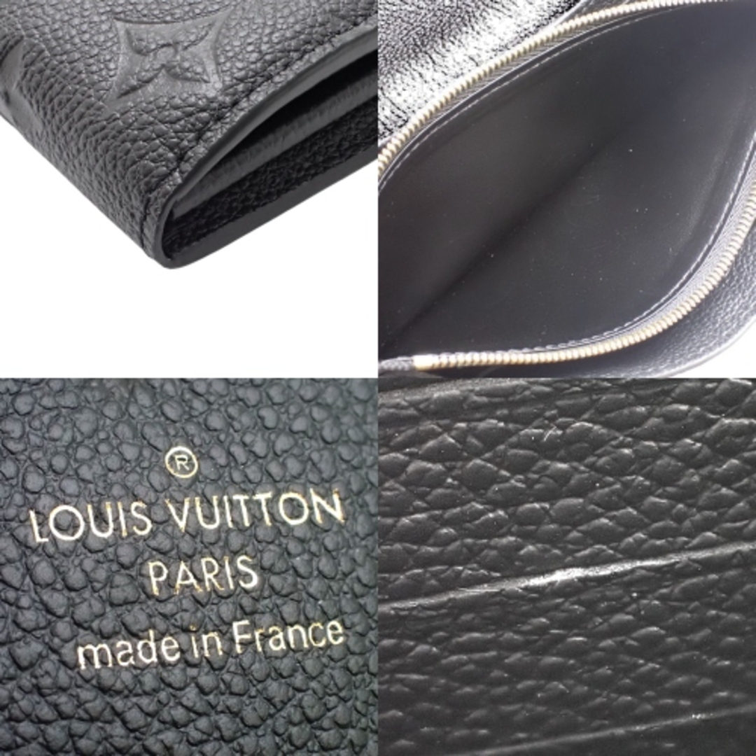 LOUIS VUITTON(ルイヴィトン)のLOUIS VUITTON(ルイ・ヴィトン) モノグラム・アンプラント ポルトフォイユ・サラ 長財布 ロングウォレット 2つ折り 二つ折り モノグラムアンプラント ノワール ブラック黒 ゴールド金具 M61182 レディース 40802063122【中古】【アラモード】 レディースのファッション小物(財布)の商品写真