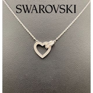 スワロフスキー(SWAROVSKI)のSWAROVSKI スワロフスキー　ハート　ネックレス　クリスタル(ネックレス)