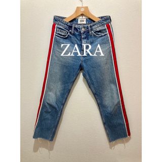 ザラ(ZARA)のZARA サイドラインカットオフデニム！バングラデシュ製！(デニム/ジーンズ)