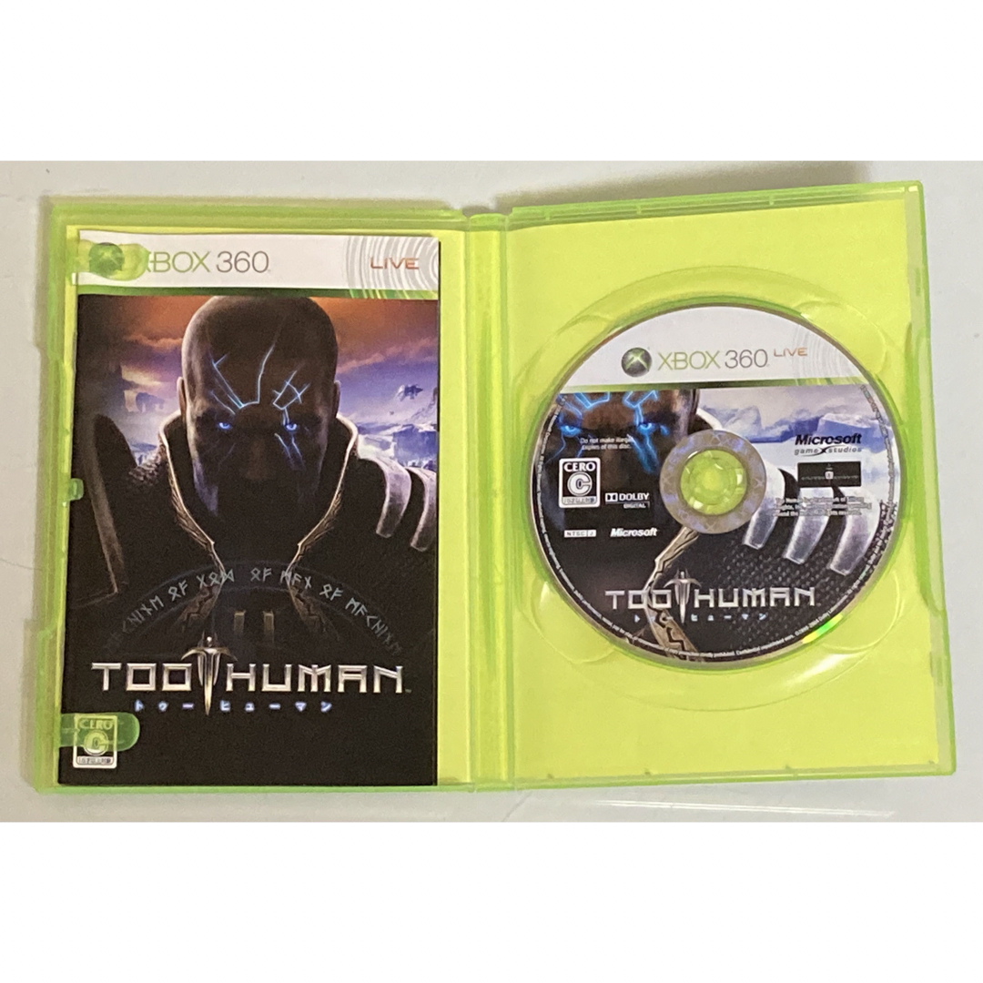 Xbox360(エックスボックス360)の【Xbox360ソフト】TOO HUMAN エンタメ/ホビーのゲームソフト/ゲーム機本体(家庭用ゲームソフト)の商品写真