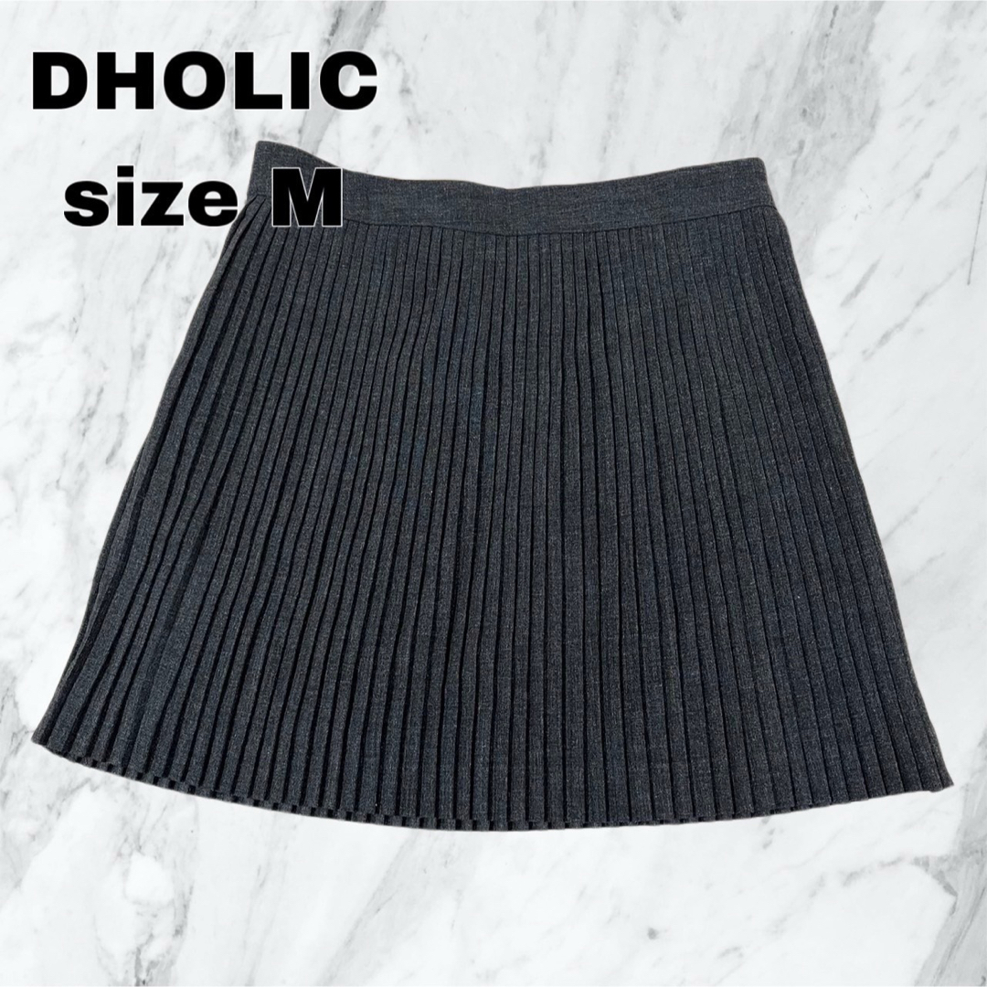 dholic(ディーホリック)の【新品タグ付】  dholic プリーツミニスカート　グレー  レディースのスカート(ミニスカート)の商品写真
