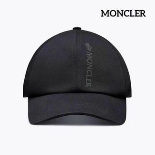 モンクレール(MONCLER)の新品 MONCLER モンクレール ベースボールキャップ ロゴ入り帽子 ブラック(キャップ)