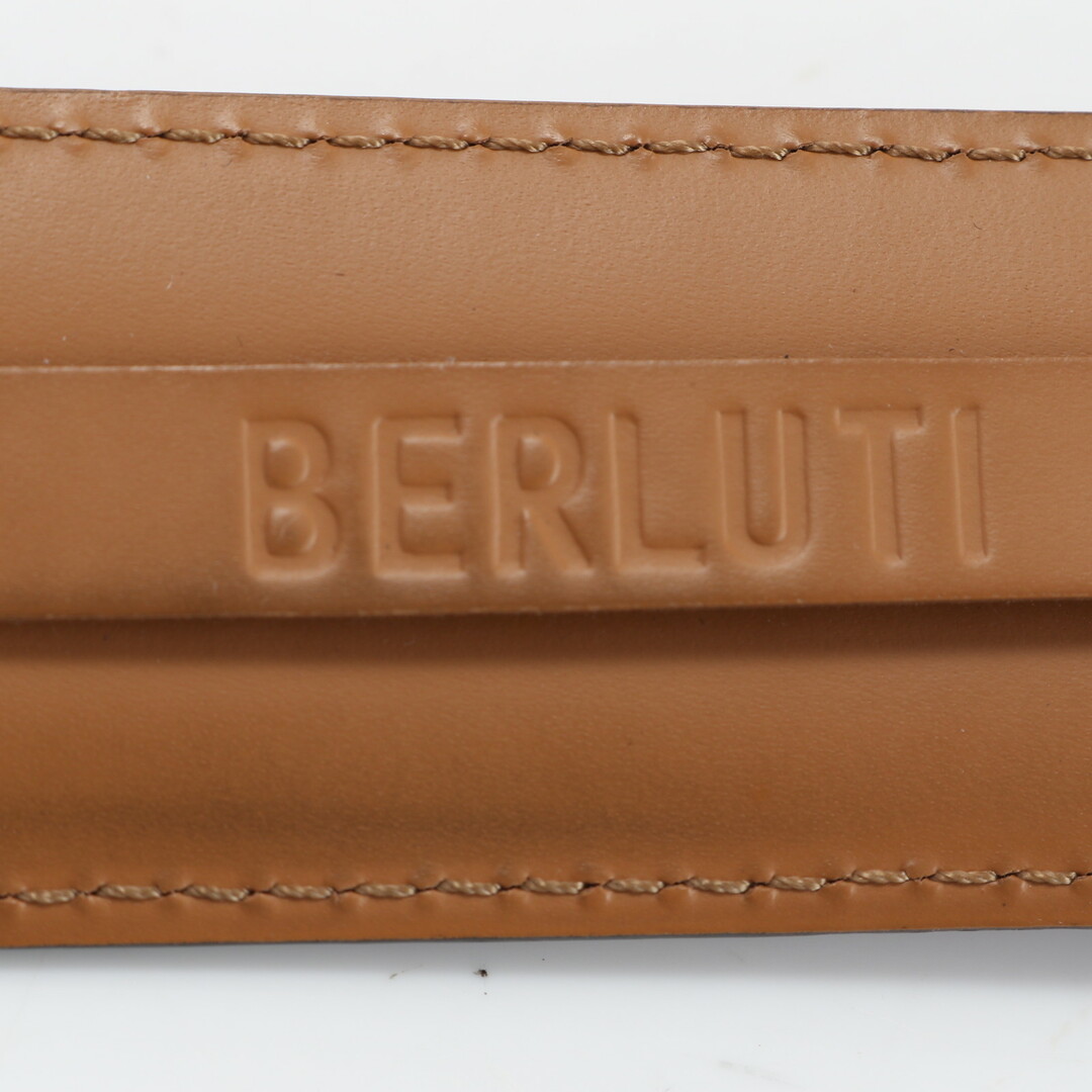 Berluti(ベルルッティ)の極美品 ベルルッティ カリグラフィ レザー ベルト 85 34 スーツ ビジネス フォーマル アパレル 本革 ブラウン メンズ EEM R16-4 メンズのファッション小物(ベルト)の商品写真