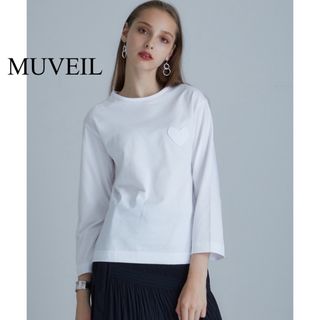 ミュベール(MUVEIL)のミュベール　ハートパッチゆるロンT(Tシャツ(長袖/七分))