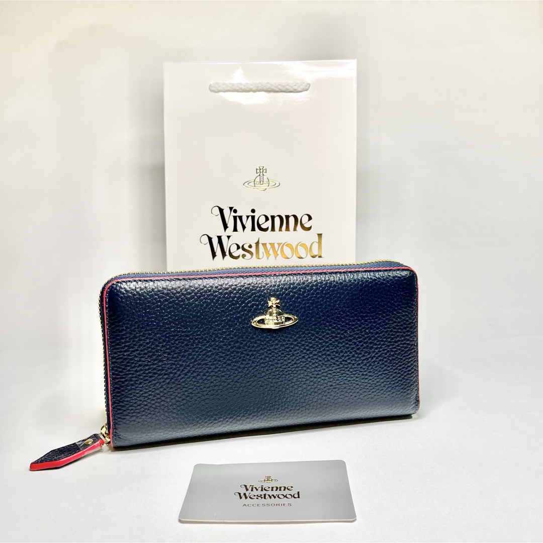 新品未使用】Vivienne Westwood 長財布 ブルー 新品未使用】Vivienne Westwood 長財布 ブルー